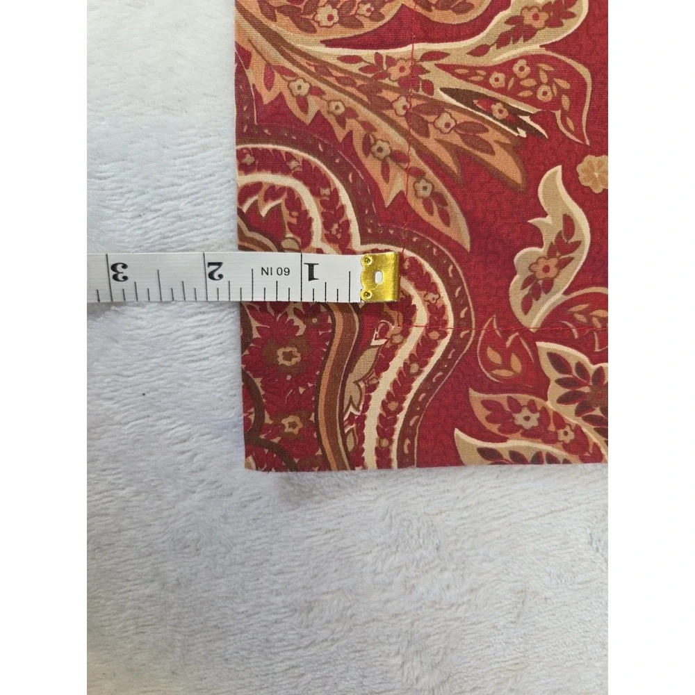 Ralph Lauren REMINGTON Red Paisley Standard Pillow Sham Brown‎ LRL